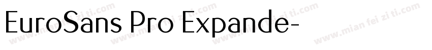 EuroSans Pro Expande字体转换